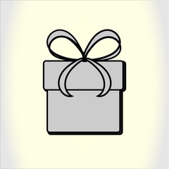 Gift box. Vector icon eps10