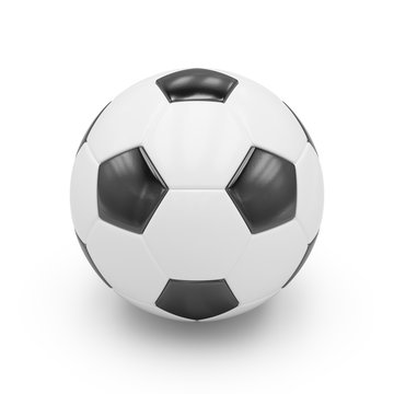 3D rendering Isolated Soccer Ball with white background