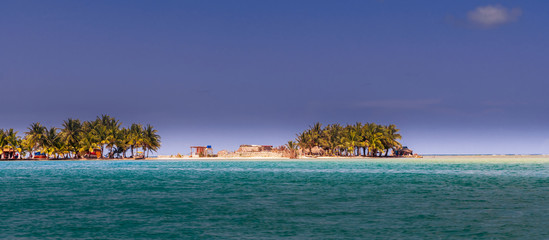 Beautiful San Blas island at politically autonomous Guna territory in Panama.