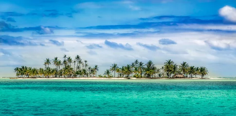 Rolgordijnen Beautiful San Blas island at politically autonomous Guna territory in Panama. © Marek Poplawski