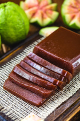 Goiabada, a sweet made from guava, Brazilian sweet.