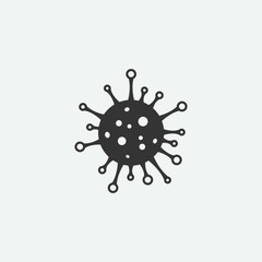 coronavirus flat minimalistic vector icon