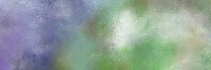 abstract painted art vintage horizontal header with light slate gray, light gray and dark slate blue color