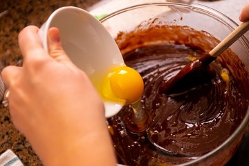 Mixing Baking Ingredients