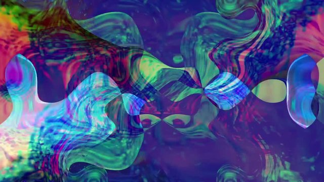 Colorful Trippy Psychedelic Liquid Glitch