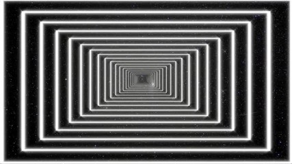 Psychedelic Infinity Space Loop Night Sky Glowing Trippy Visual