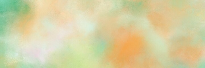 abstract painted art decorative horizontal background design with pale golden rod, pastel gray and antique white color