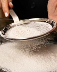 Sifting Flour for Baking