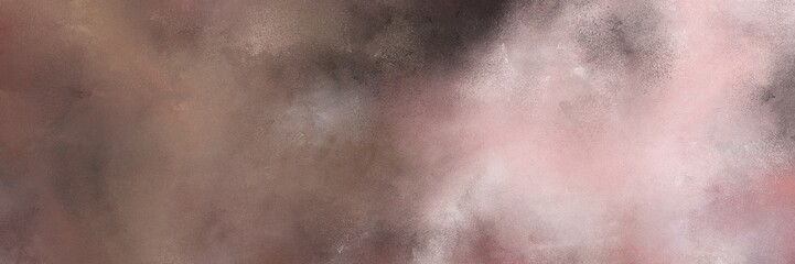 Fototapeta premium vintage painted art aged horizontal background with pastel brown, baby pink and silver color