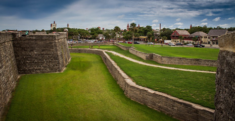 wall of an old spanish fort