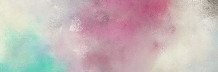 vintage painted art old horizontal background with pastel gray, rosy brown and antique fuchsia color