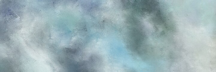 abstract painted art decorative horizontal background design with dark gray, light gray and dark slate gray color