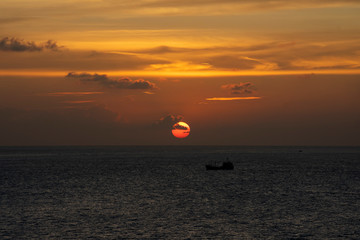 Malé, Maldives - December 28 2019 - The beauty of the sea at dusk
