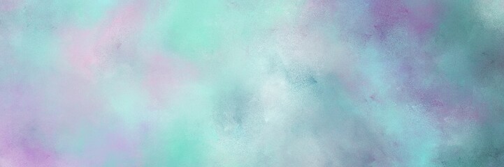 painted vintage horizontal background with pastel blue, cadet blue and light slate gray color