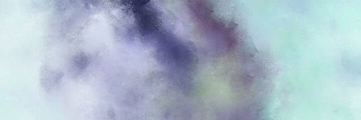abstract painted art antique horizontal design background  with pastel blue, light steel blue and dark slate blue color
