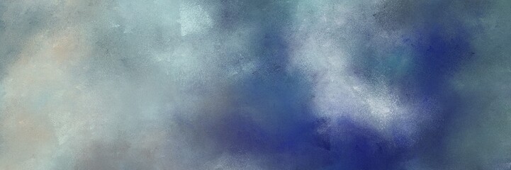 vintage painted art old horizontal header with slate gray, silver and midnight blue color