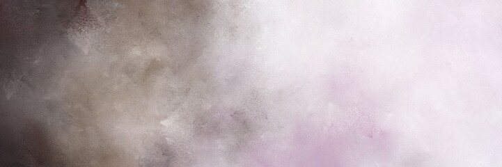 vintage painted art old horizontal banner with light gray, old mauve and gray gray color