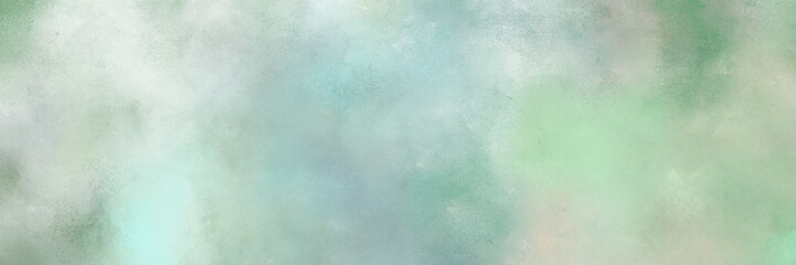 vintage painted art aged horizontal design with ash gray, lavender and pale turquoise color