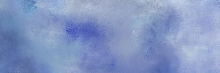 vintage painted art decorative horizontal banner with light slate gray, dark gray and light blue color