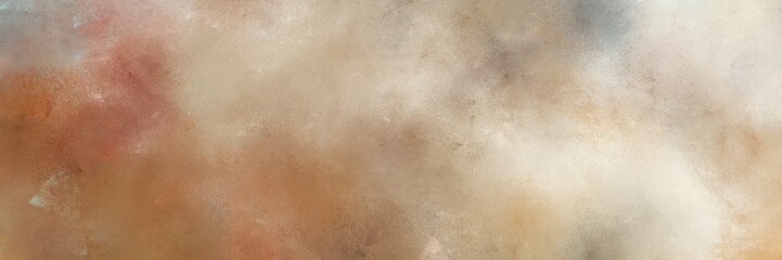 vintage painted art antique horizontal header background  with rosy brown, sienna and antique white color