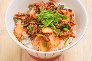 キムチ丼