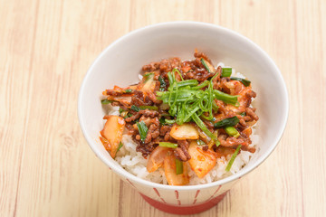 キムチ丼