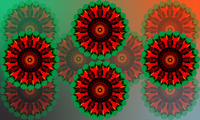 Abstract background. Decorative round ornament. Geometric Mandala Design