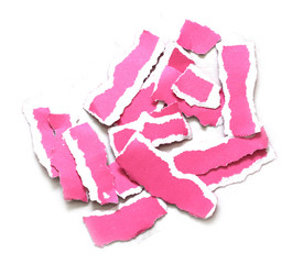 pieces of torn paper texture background, copy space.