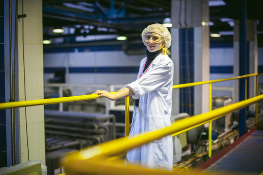 Scientist Working In Factory