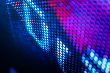 CloseUp LED blurred screen. LED soft focus background. abstract background ideal for design.