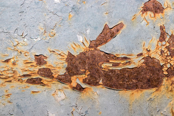 rusty metal texture closeup plate