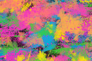 An abstract grunge neon paint texture background image.