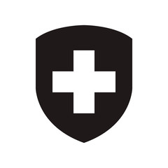 Immune system, medical shield icon. Vector graphic illustration. Suitable for website design, logo, app, template, and ui. EPS 10.