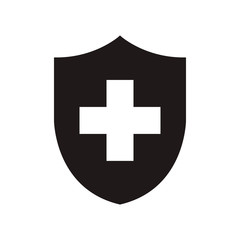 Immune system, medical shield icon. Vector graphic illustration. Suitable for website design, logo, app, template, and ui. EPS 10.