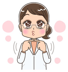 医師 薬剤師 医者 女性 女医 かわいい イラスト マンガ キャラクター