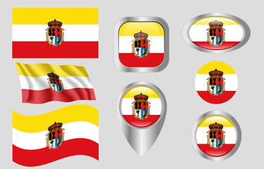 Obraz premium Flag of Cuenca, Spain