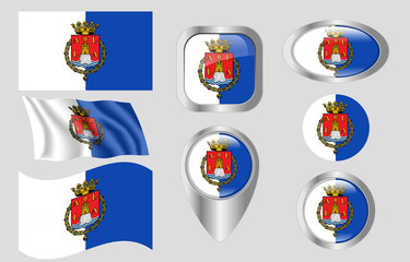 Flag of d'Alacant, Spain