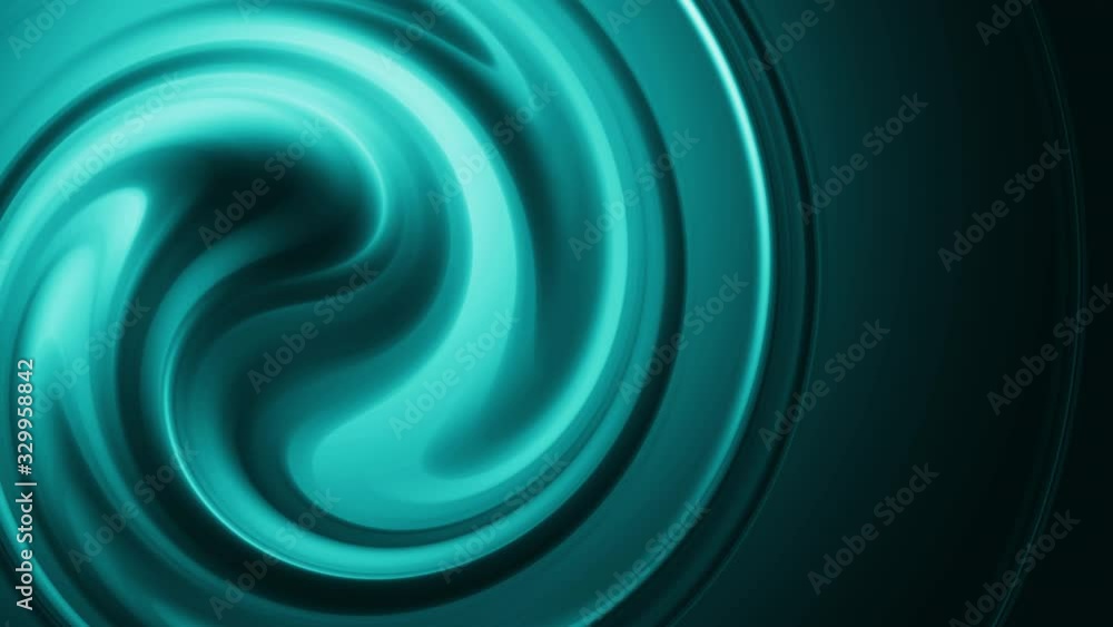 Aufkleber abstract seamless loop elegant blue green color circle swirl twisted gradient animation design backg