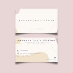 Beauty simple concept abstract business card design