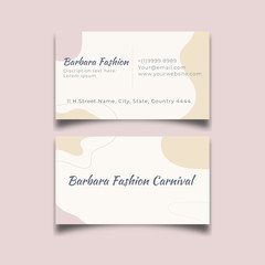 Naklejka na ściany i meble Beauty identity fashion abstract business card design