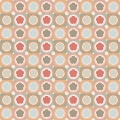 Colorful Brown Seamless Pattern, Abstract, Illustrator Floral Pattern Wallpaper 