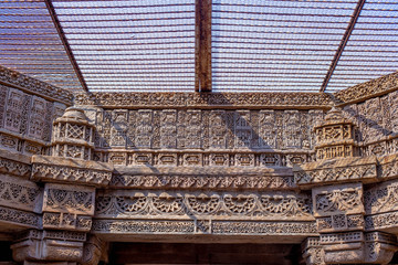 wall of an old Step well