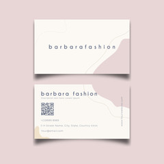 Naklejka na ściany i meble beauty Simple Fashion style corner, Business card template 