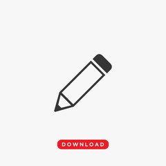 Pencil Icon Design, Vector EPS10