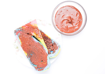 Bengali bread and chocolate spread 
