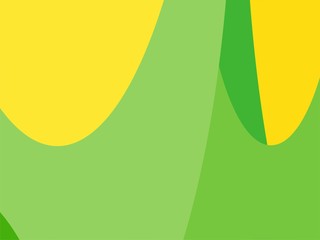 Colorful Art Green and Yellow, Abstract Modern Shape Background or Wallpaper