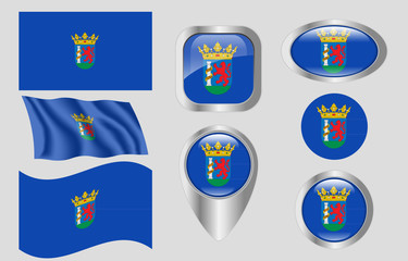 Flag of Badajoz, Spain