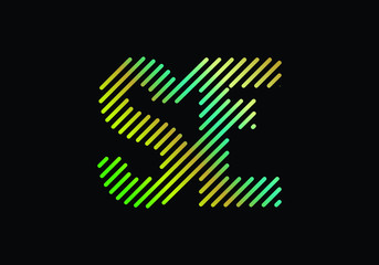 S E, SE Initial Letter Logo design vector template, Graphic Alphabet Symbol for Corporate Business Identity