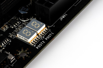 Debug code port on motherboard