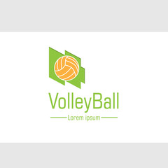 volleyball logo for your team, company, match and business needs